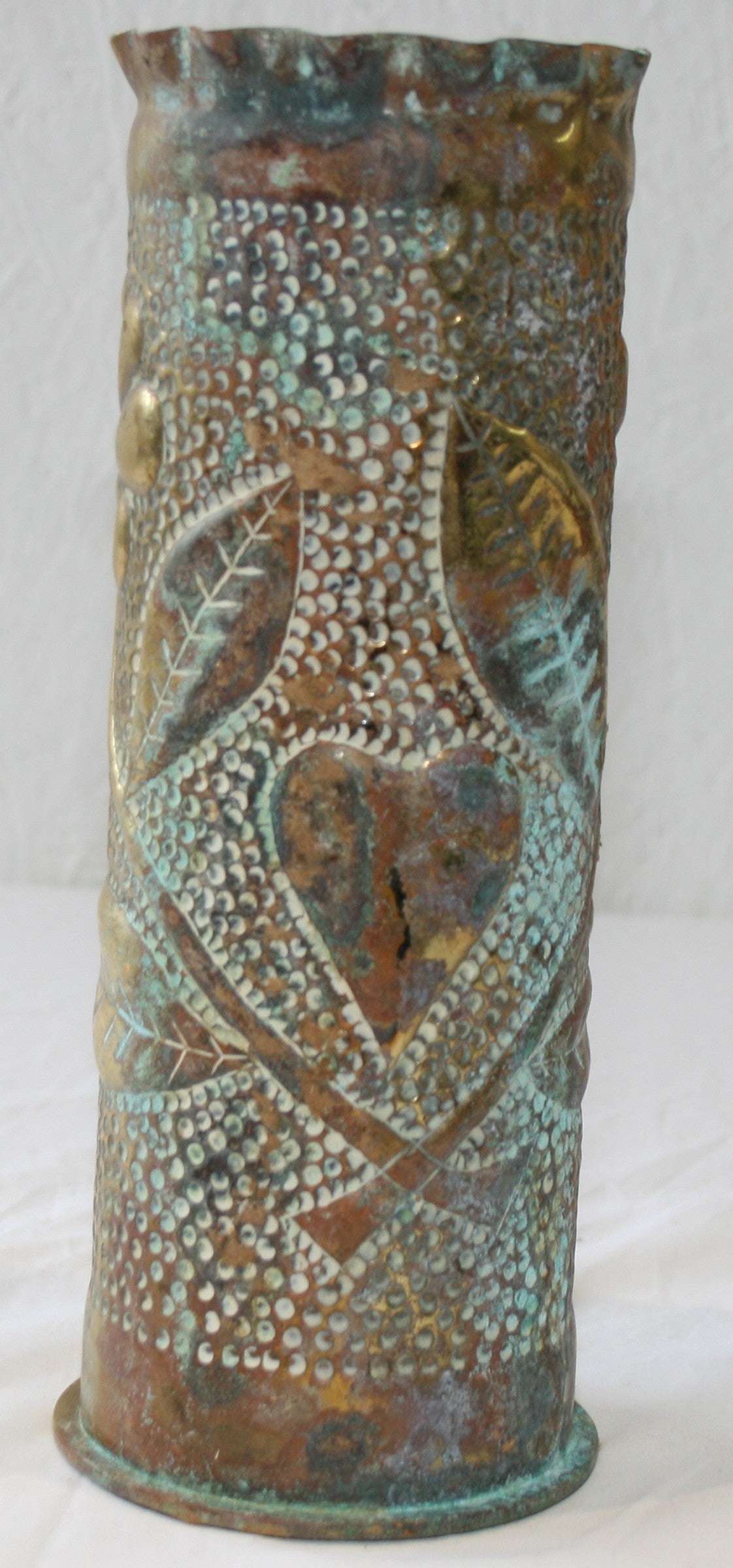 Single 3 inch shell case with floral decoration