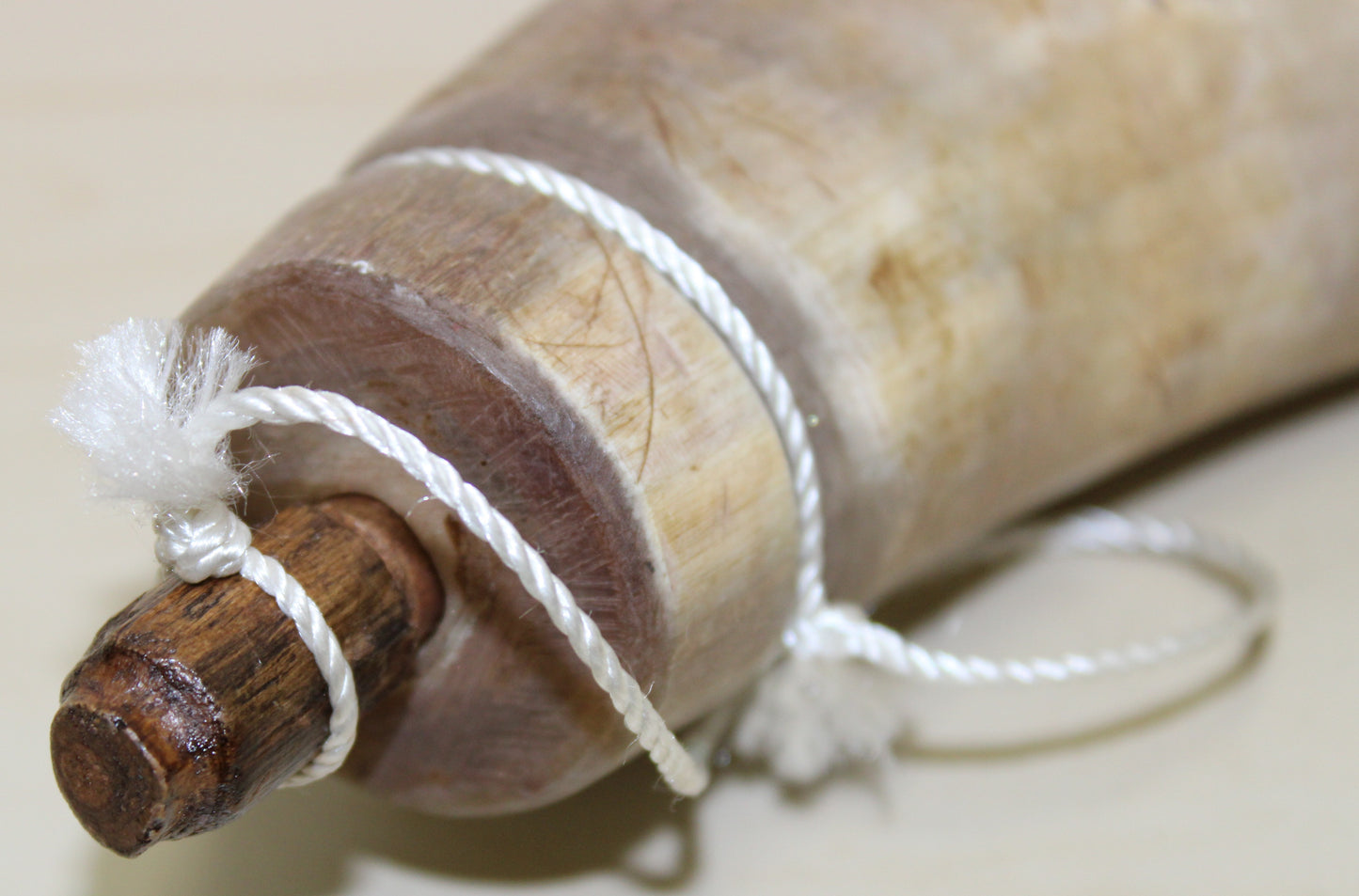 Vintage horn powder flask - approx. 10 inches