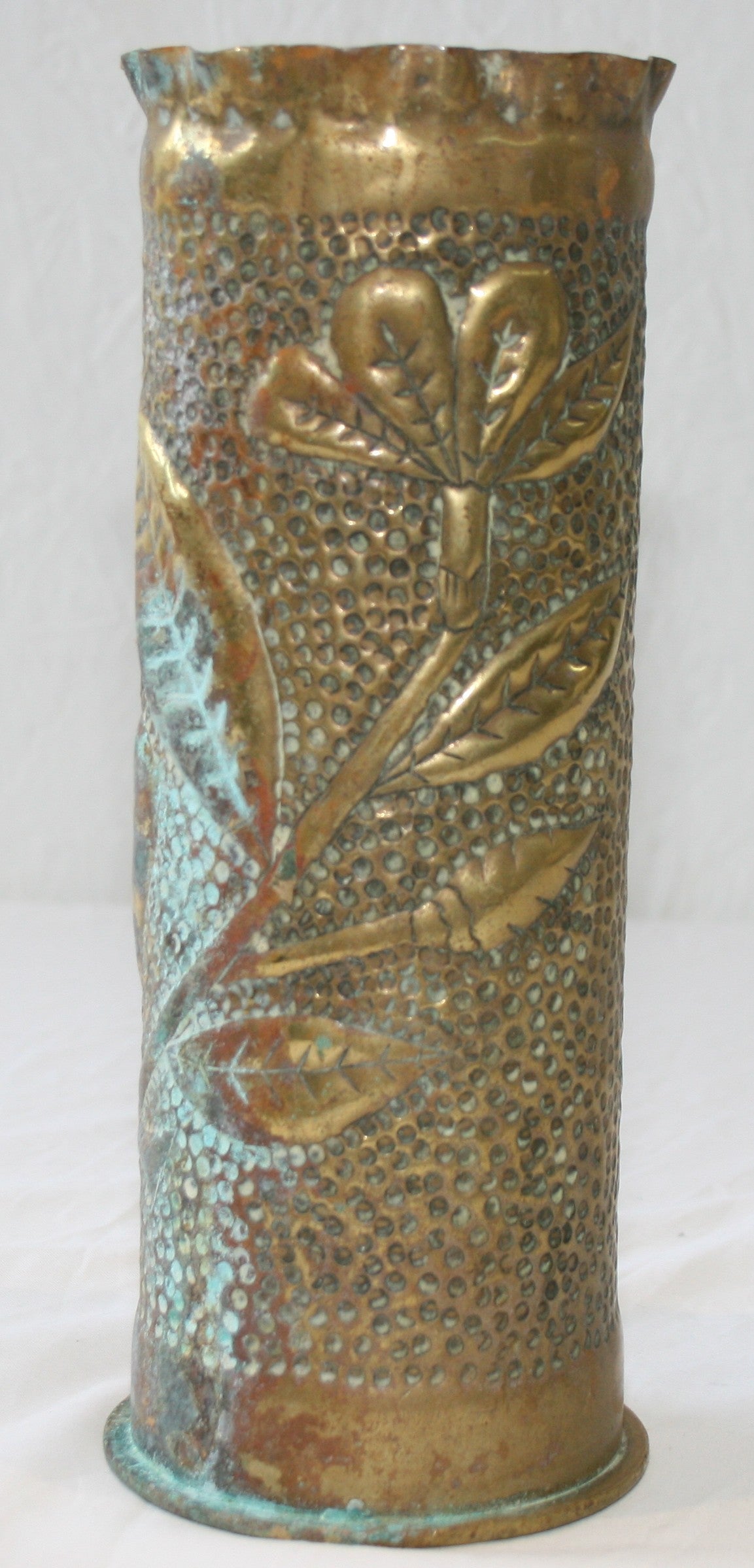 Single 3 inch shell case with floral decoration