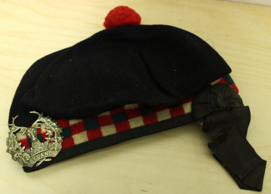 Vintage Gordon Highlanders Glengarry hat