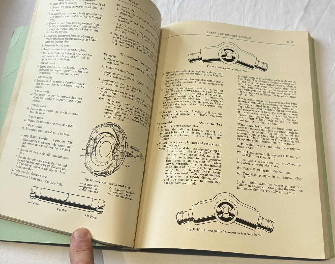 1960 Land Rover 1948-1958 Series I workshop manual - part no. 4291