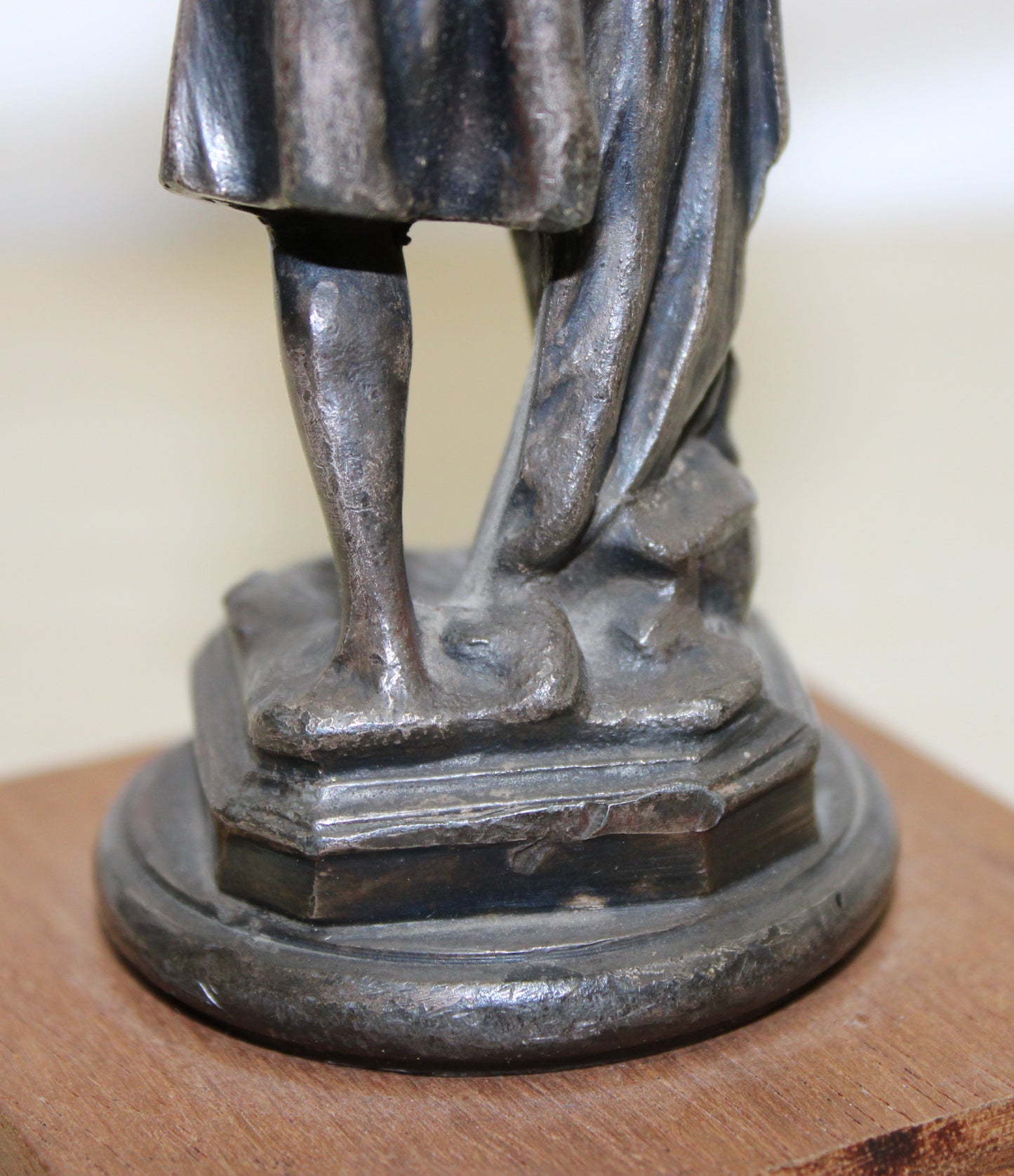 Vintage St Christopher metal car mascot