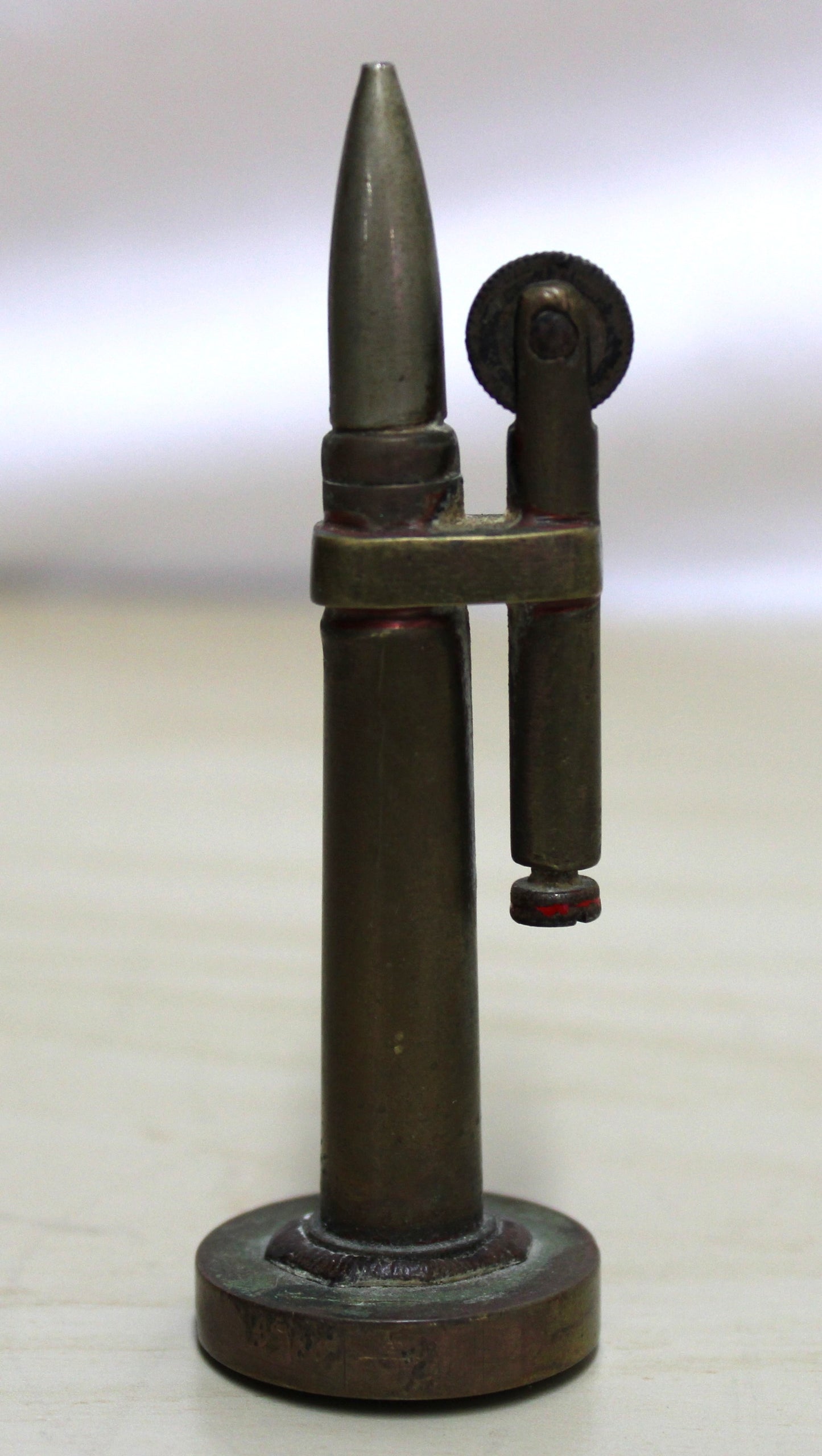 Trench art lighter in form of a bullet