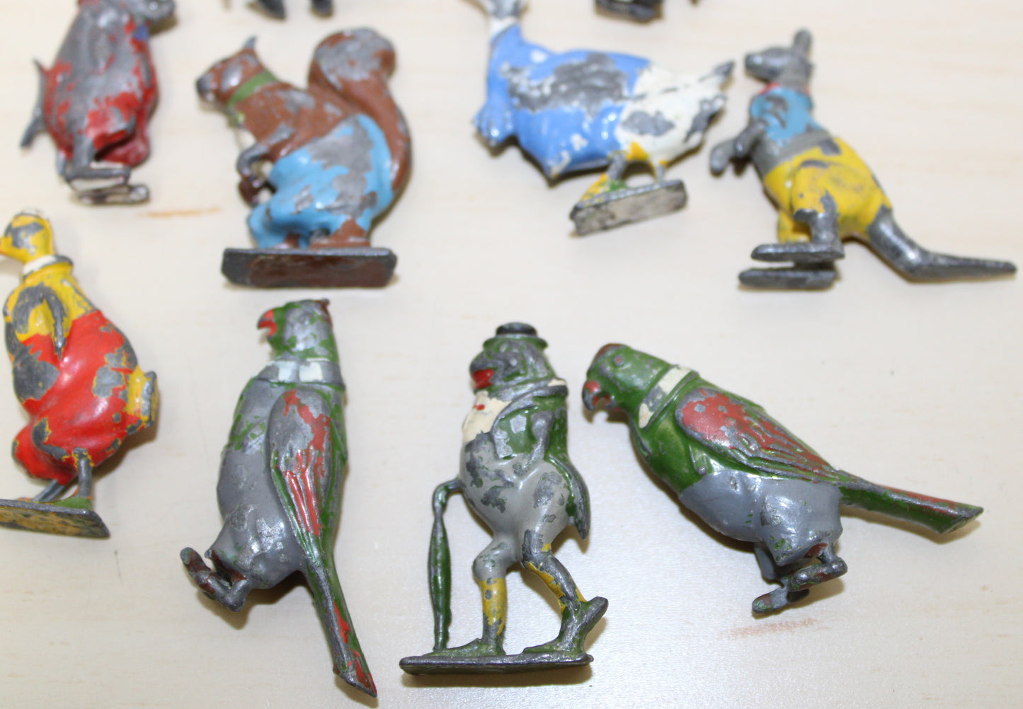 Collection of 11 Britains Cadburys Coco cubs lead figures