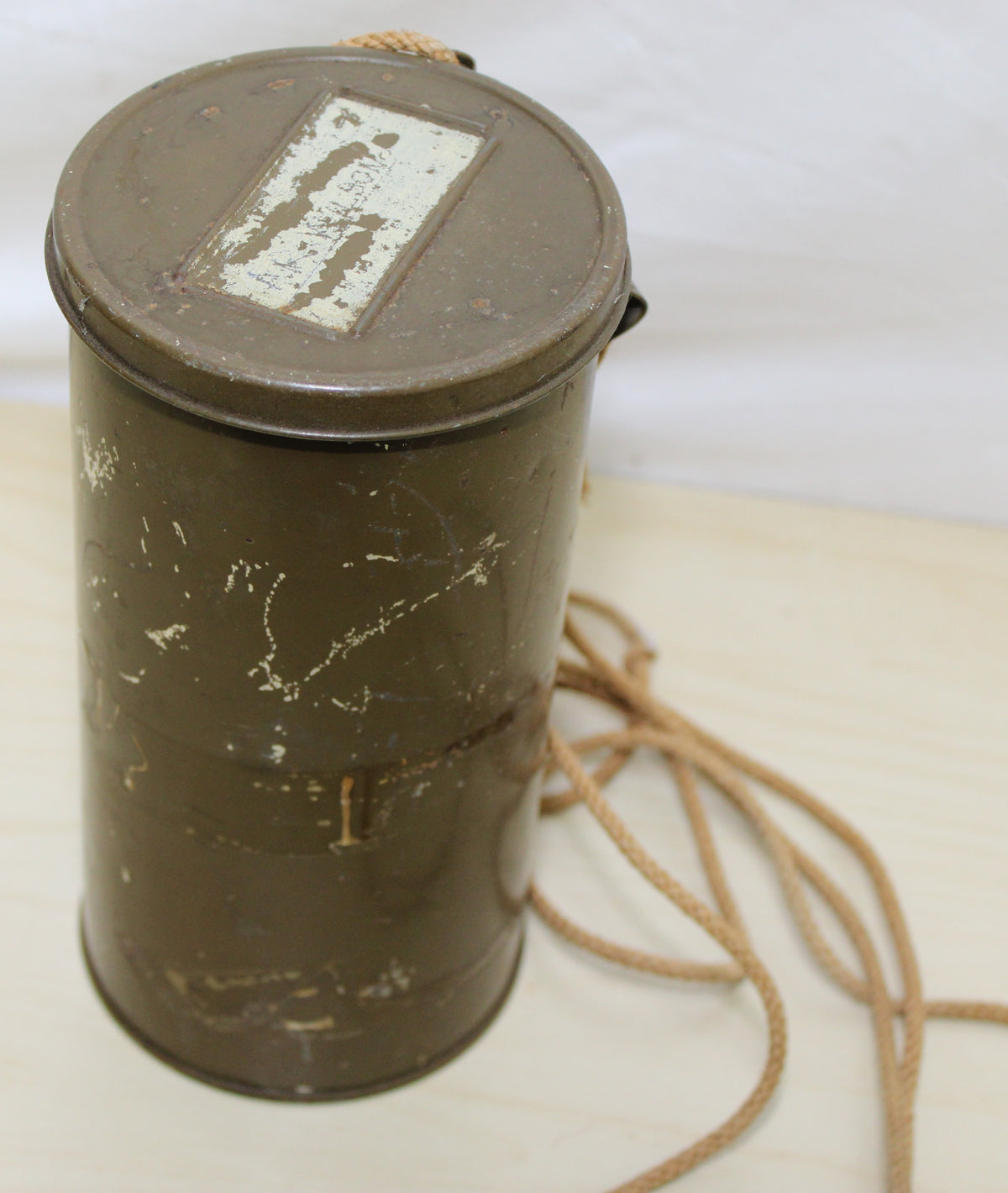 1940 dated British civilian issue respirator and original tin
