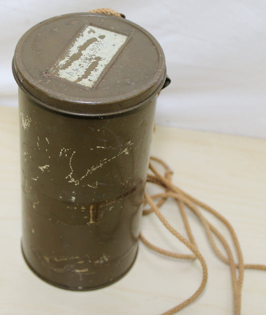 1940 dated British civilian issue respirator and original tin