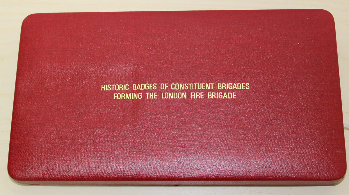 Limited edition London Fire Brigade historic badge set