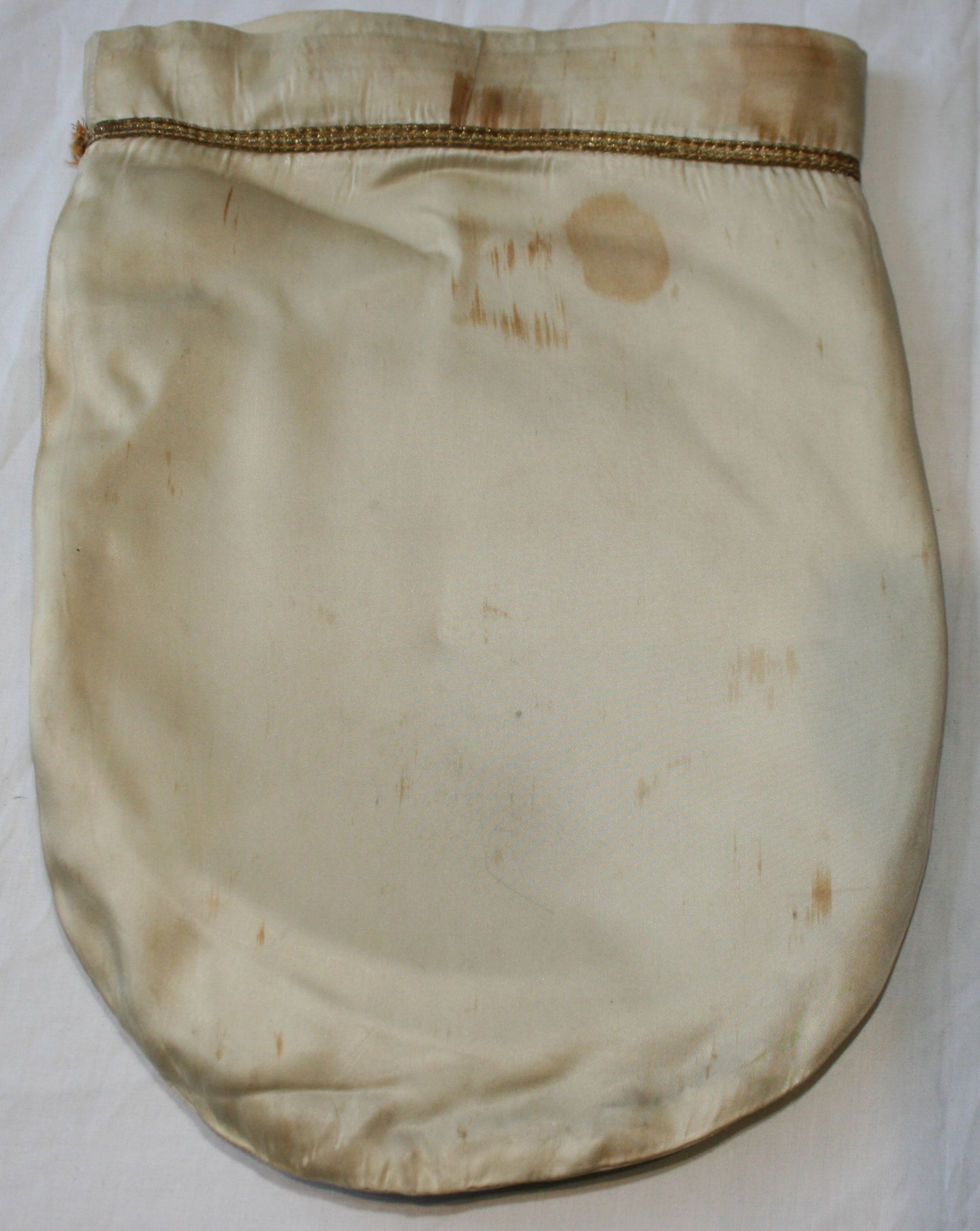 Church copper/brass plate with bag