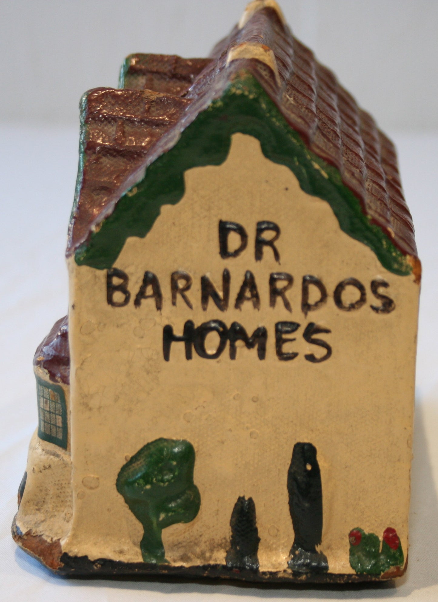 Vintage 1950s Dr Barnardos paper mache collection box