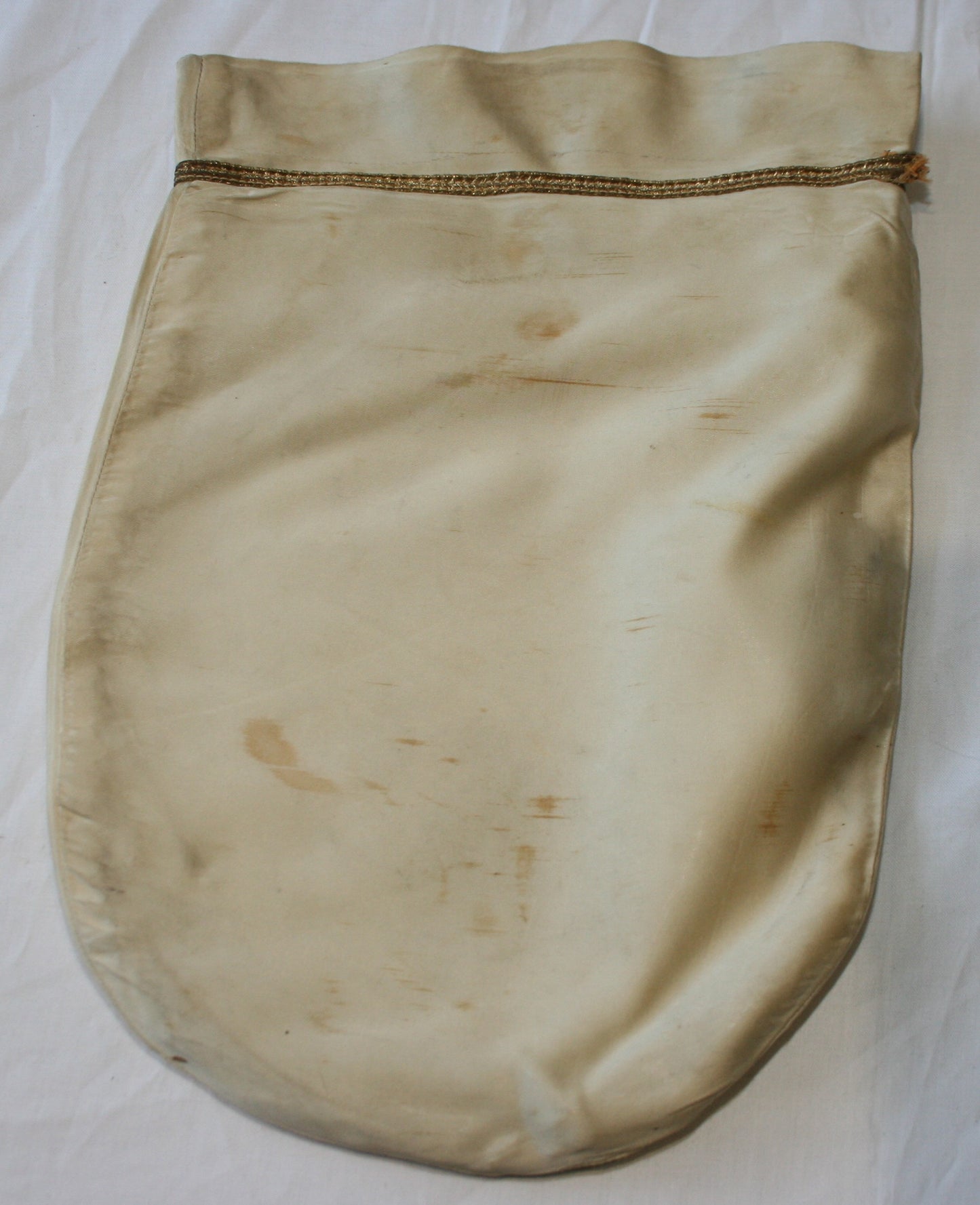 Church copper/brass plate with bag