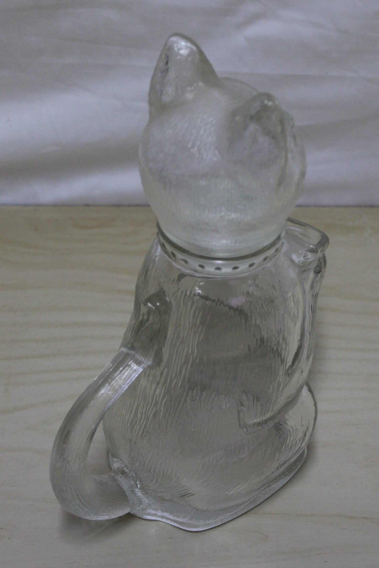 Vintage Glass Cat Pitcher marked 'WMF GERMANY' 1960/70s