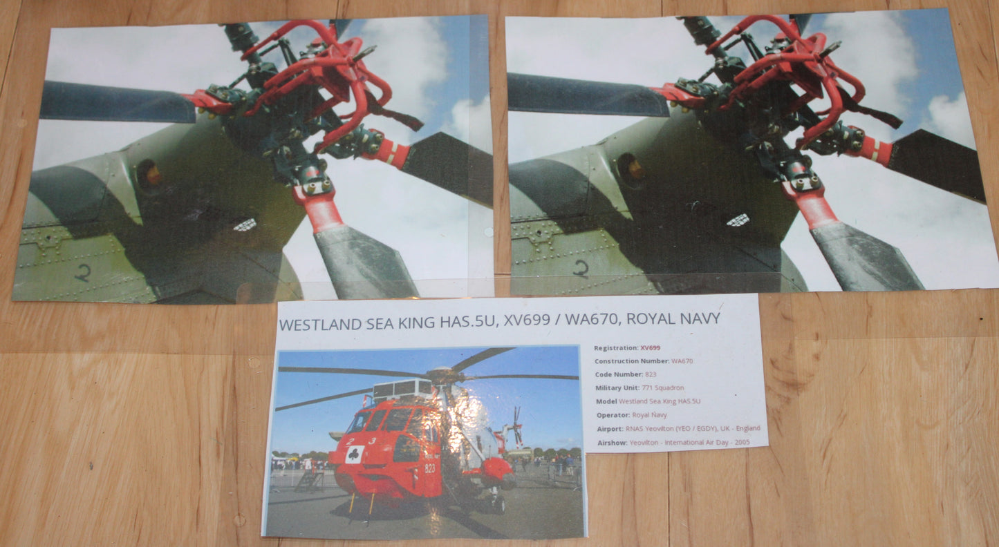 Westland Sea King Helicopter tail rotor gust lock