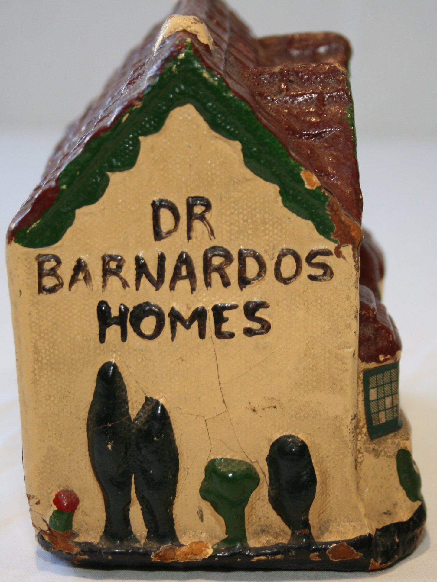 Vintage 1950s Dr Barnardos paper mache collection box