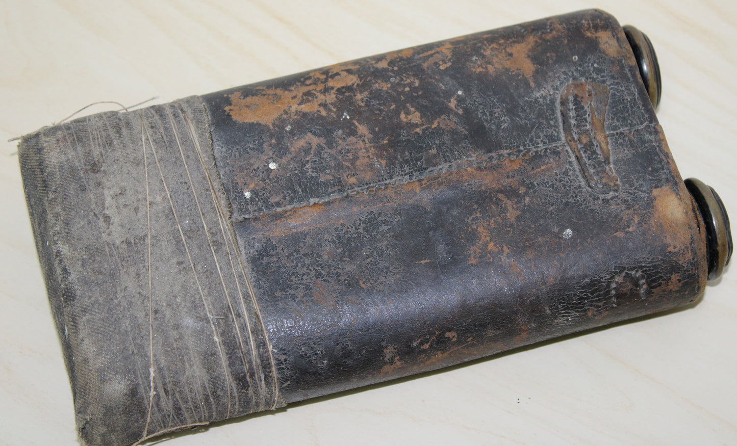 Antique Long John binoculars - possibly naval - and case