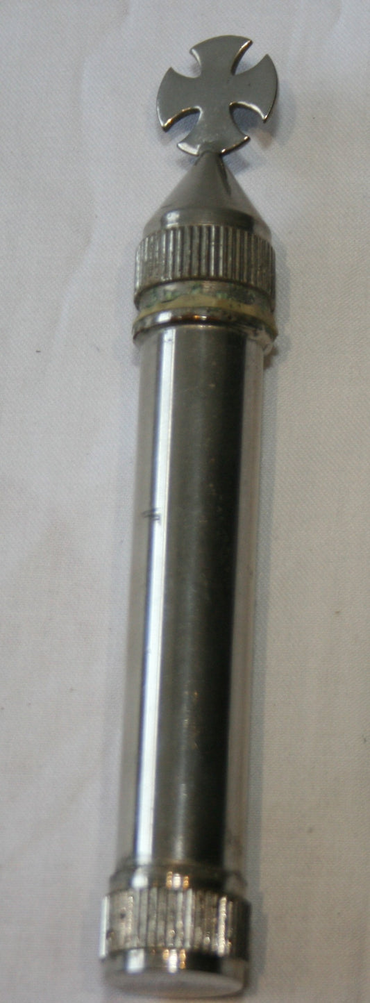 Small pocket aspergillum with cross to top