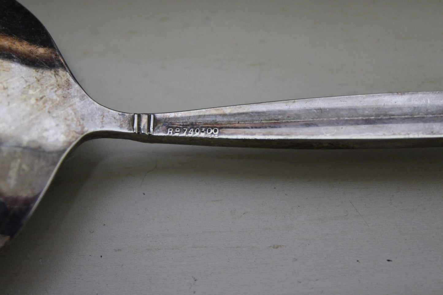 Art Deco James Walker silver plated boxed dessert spoon set