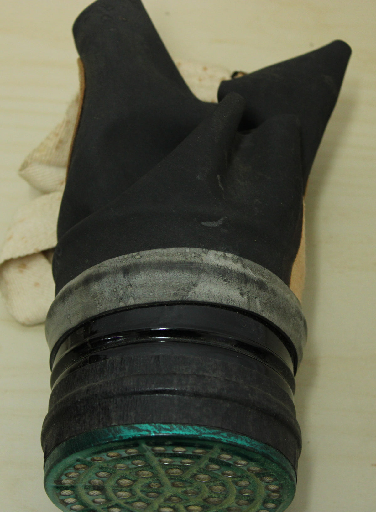 1940 dated British civilian issue respirator and original tin