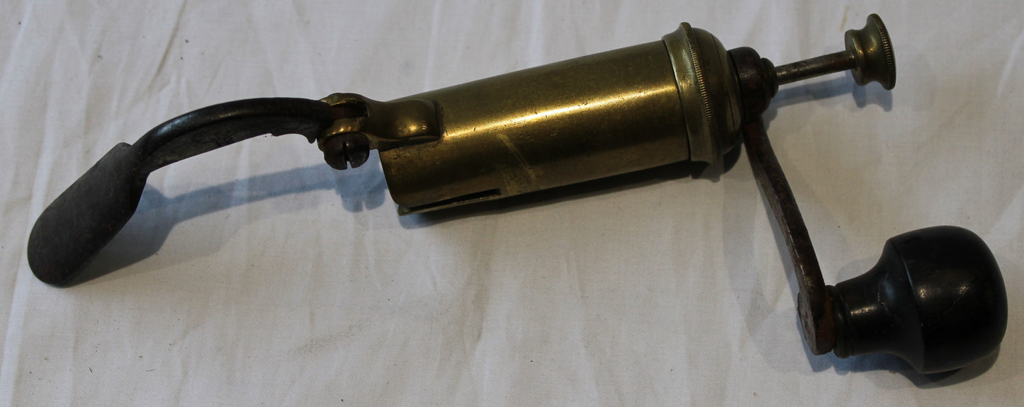 Antique shotgun cartridge percussion cap holder tool