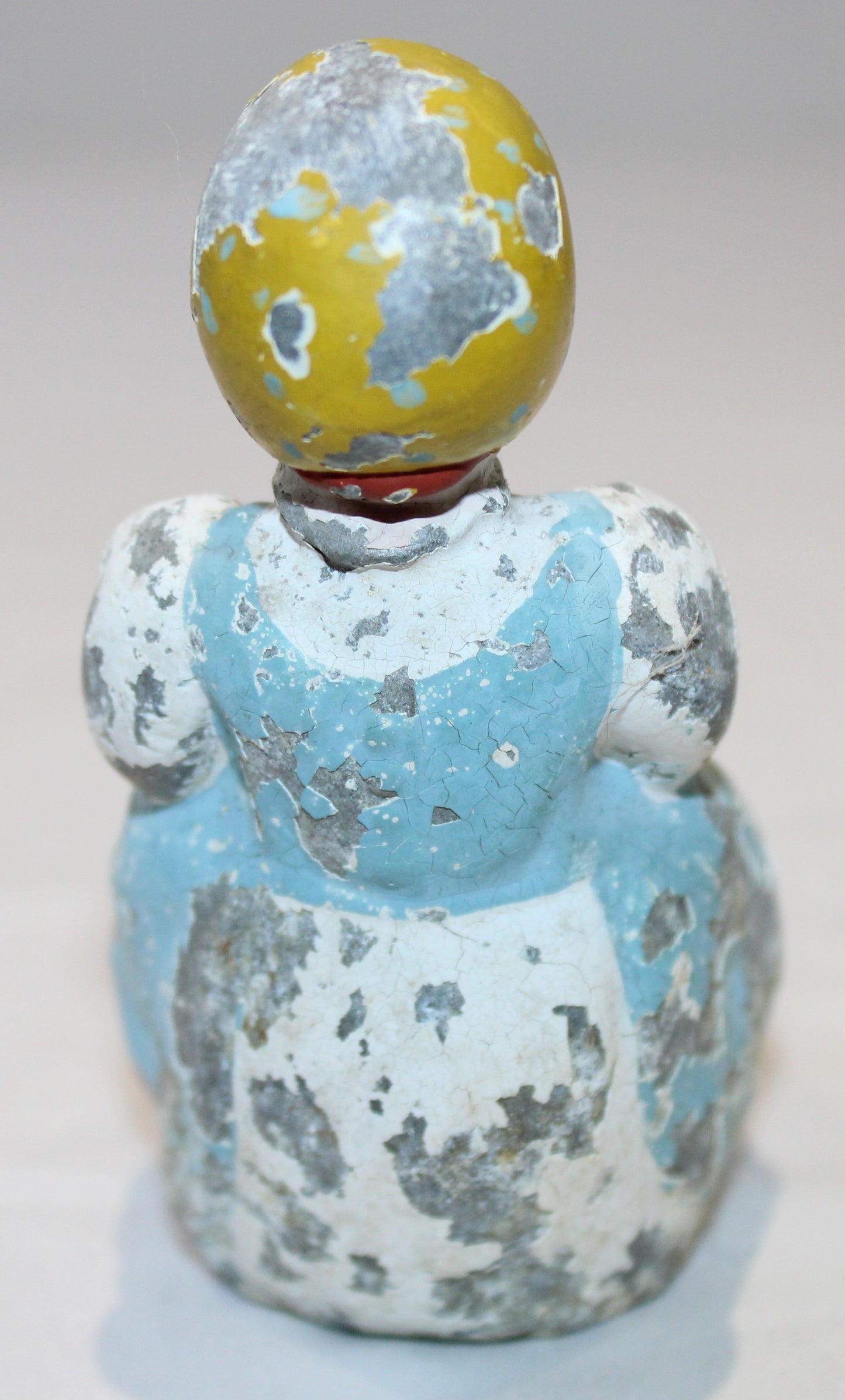 Antique lead figure of milk maid - approx 11 cm high