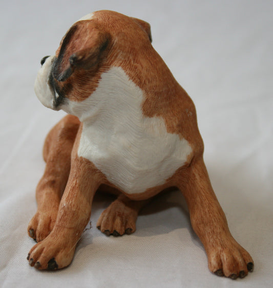 Border Fine Arts boxer dog puppy figure