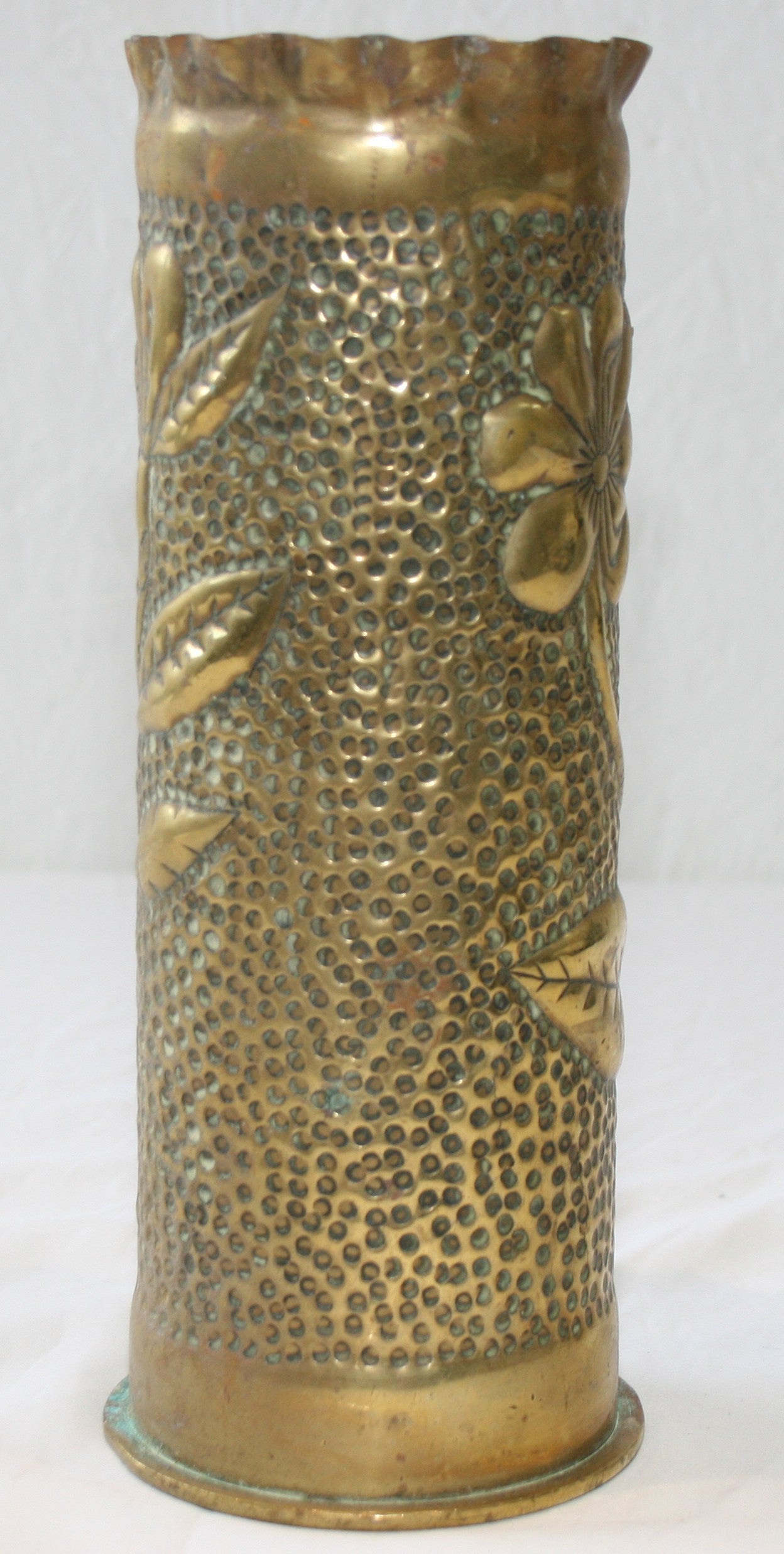 Single 3 inch shell case with floral decoration
