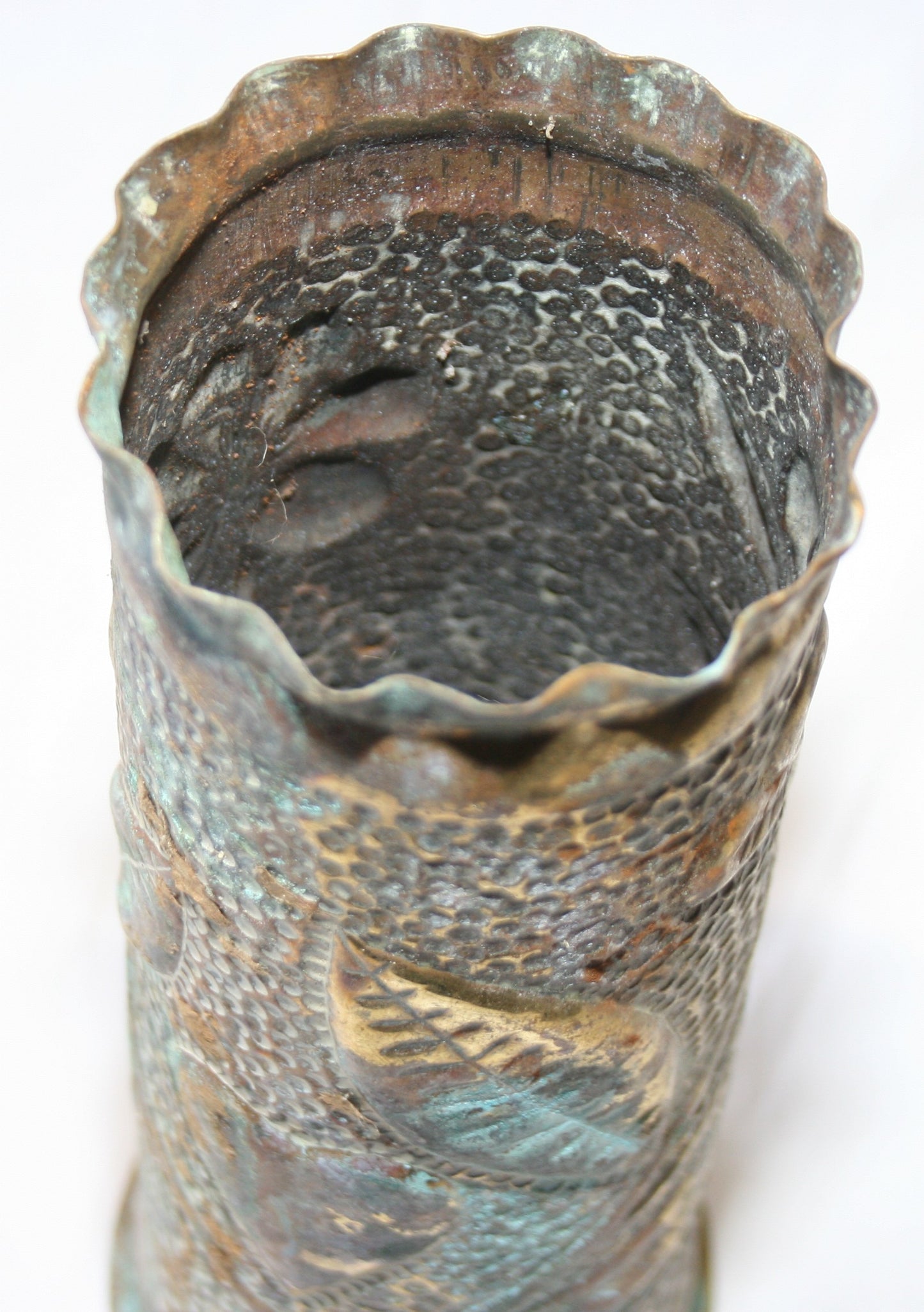 Single 3 inch shell case with floral decoration