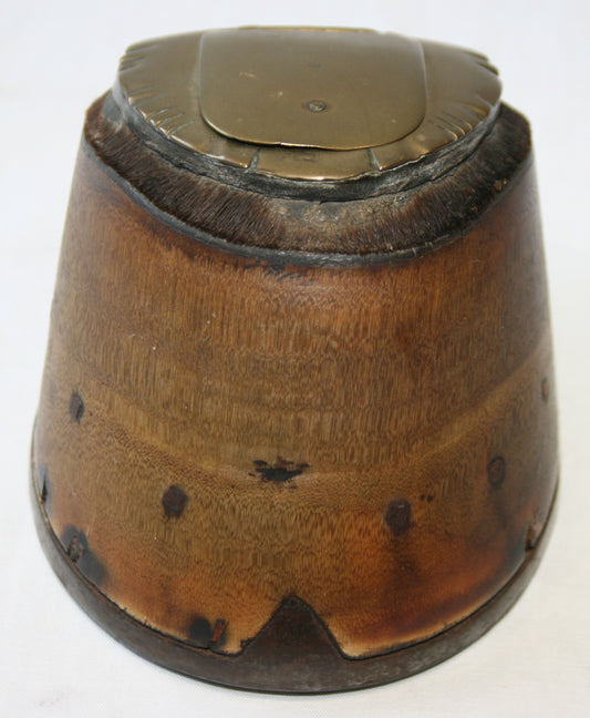 Vintage horse hoof snuff box
