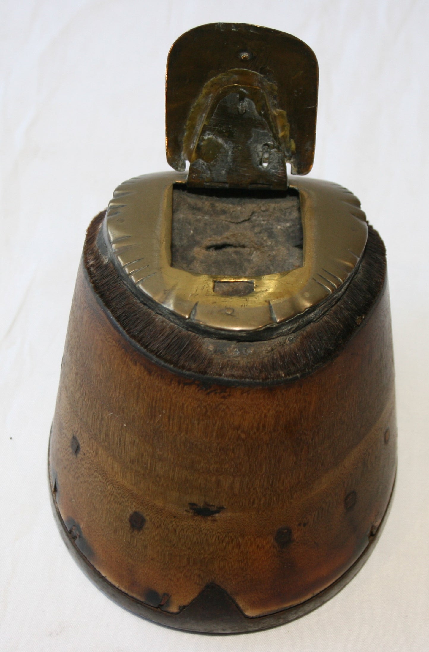 Vintage horse hoof snuff box