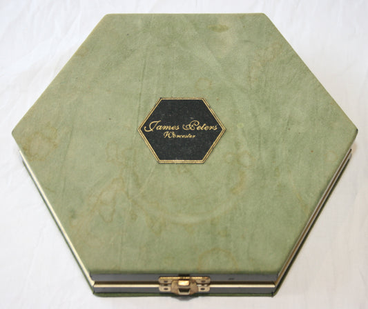 James Peters Worcester cased ceramic hexagon badger puzzle