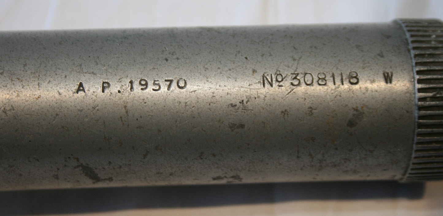 Vintage aluminium miners torch