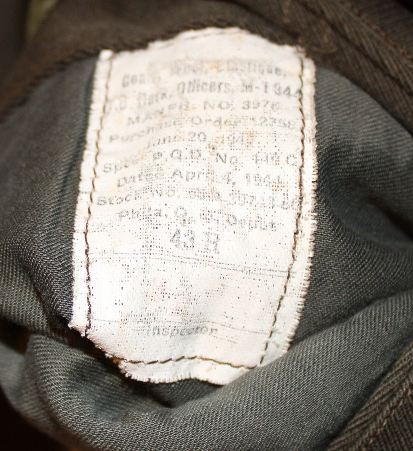 WWII US Army Air Force Officers tunic - dated 1944