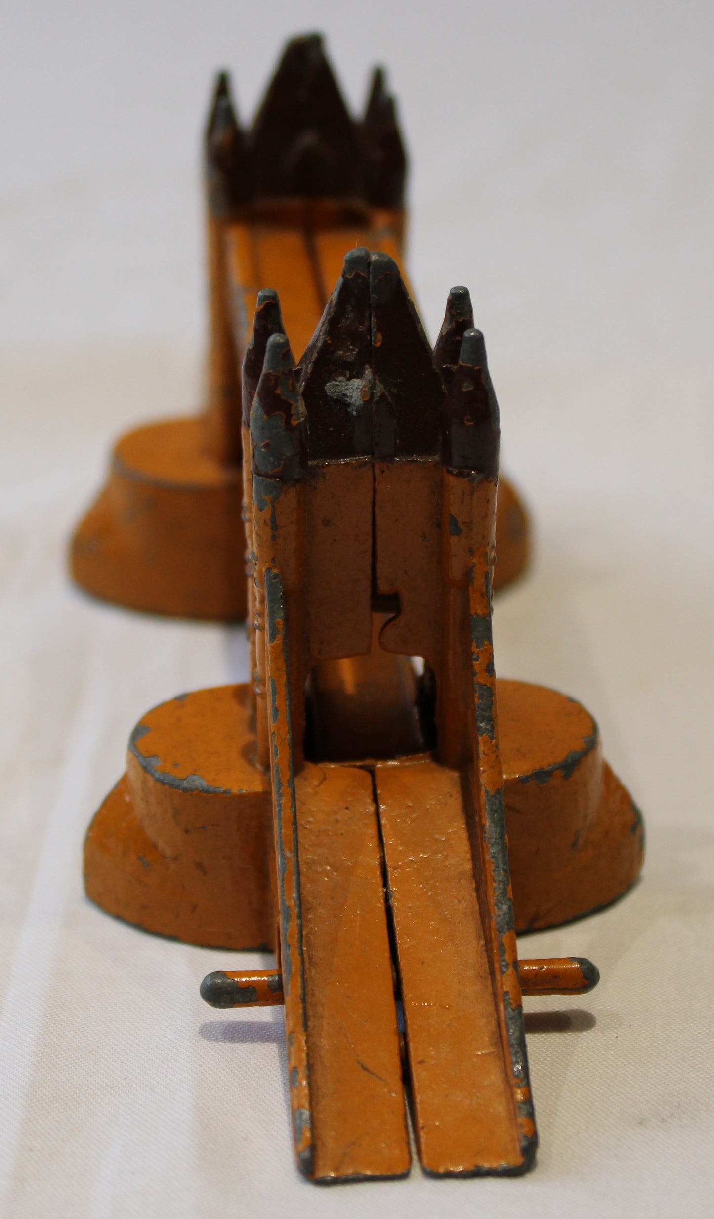 Vintage playworn diecast Tower Bridge model by Eebee Toys