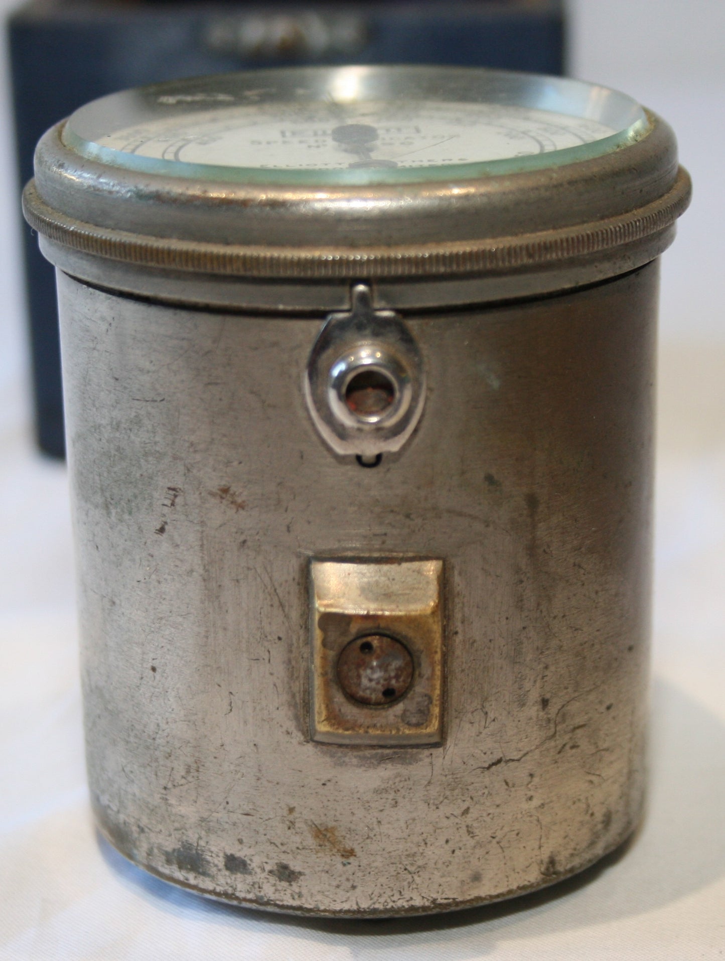 Vintage cased Elliott Brothers speed indicator