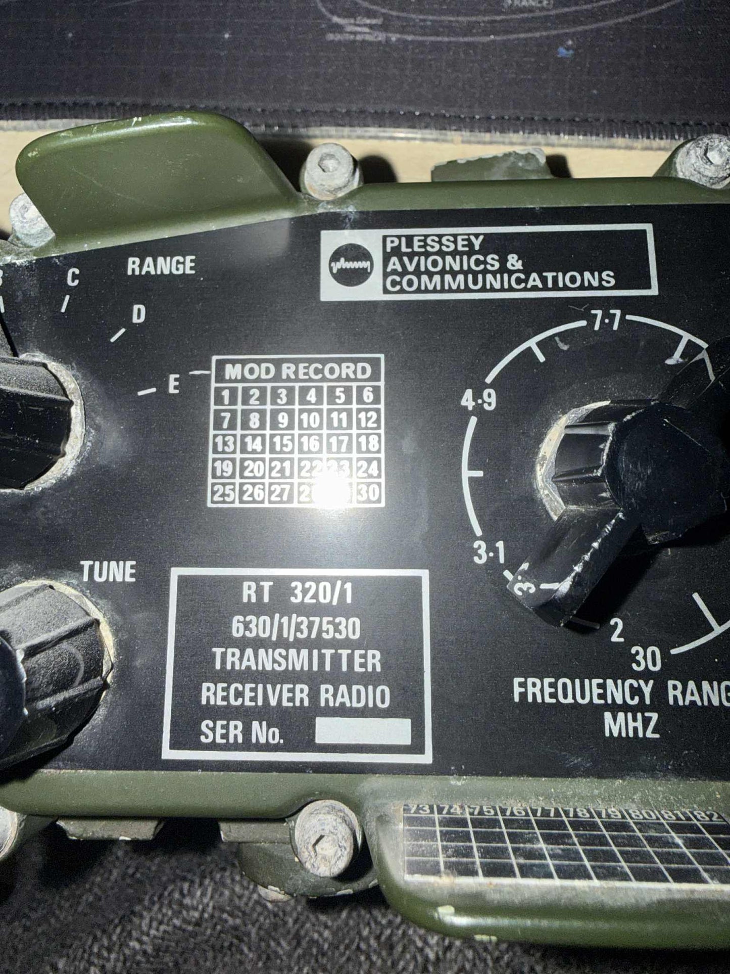 Rare prototype / pre-production / test model RT 320/1 Clansman Plessey radio