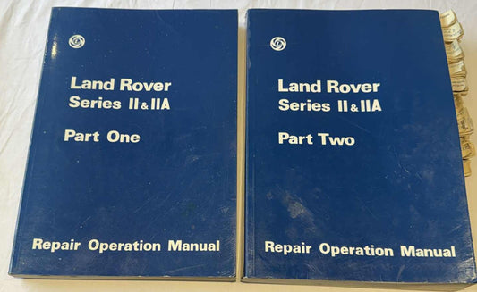 1969 Land Rover Series II & IIA Repair Operation Manual Part One and Two
